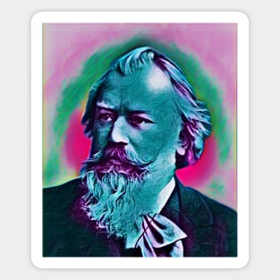 Johannes Brahms Portrait | Johannes Brahms Artwork 14 Magnet